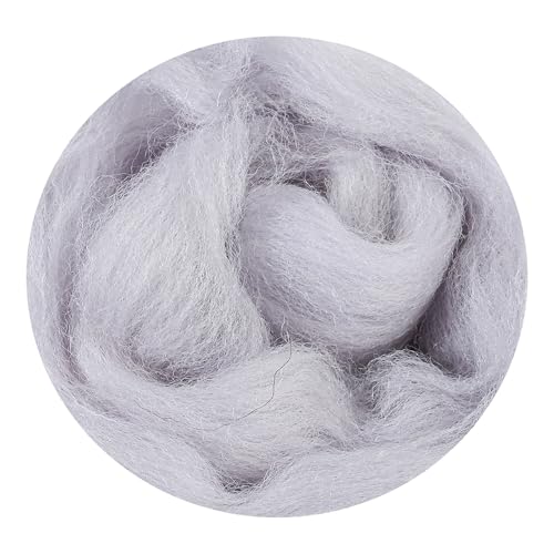 There are 170 Colors and 9 Shades Available This Woollen Yarn is Made of 100% Pure Wool Weighs 3.53oz(100 g) and issuitableformediumtolargeDIYneedlefeltingprojects (Black White Tones, 83) - color: 83, style: Black white tones