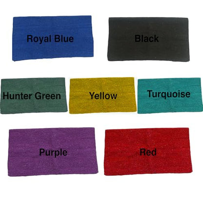 Majestic Ally Solid Color 34"x 36" Traditional Acrylic Saddle Blanket with Hemline Edges-3.7 lbs (Red) - color: Red