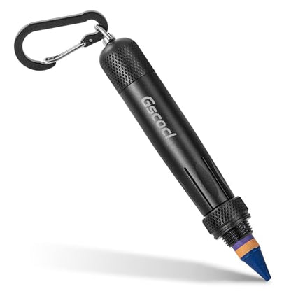 Aluminum Lumber Crayon Holder, 1/2 in Crayons, Black 1 Pack - color: Black