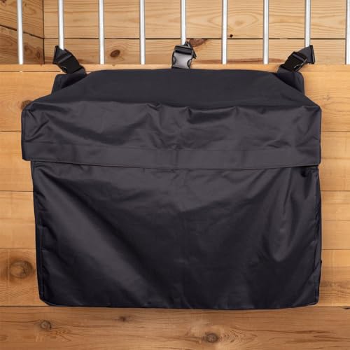 Schneiders Stall Front Large Horsewear Bag II | Durable 600D Polyester | Teflon Coated | Extra Large Capacity | Secure Fastening | Color Black - color: Black