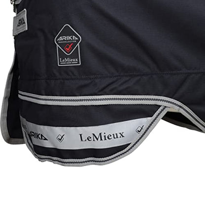 LeMieux Arika Featherweight 0g Turnout Blanket - 900Denier Breathable Waterproof Outer - Detachable Neck Included - Navy - 78" - size: 78"