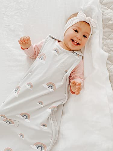 Woolino 4 Season Toddler Sleeping Bag, Merino Wool and Organic Cotton Toddler Sleep Sack, 2-4 Years, Rainbow - color: Rainbow