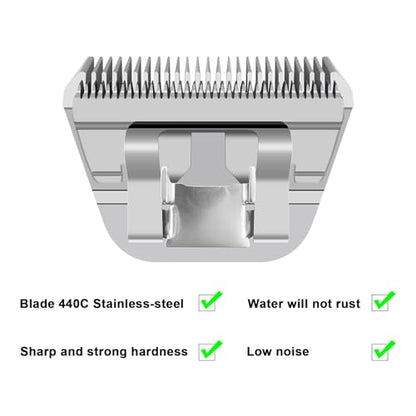 Wide blade Set dog grooming,Compatible with Andis,OsterA5,Wahl km Clippers - color: 7FW+5FW+4FW