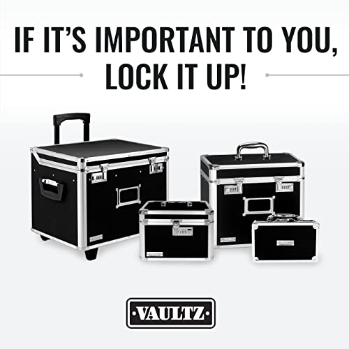 Vaultz Locking Medicine Storage Box, Combo Lock, 3.75x11.88x5.25, Black - color: Black