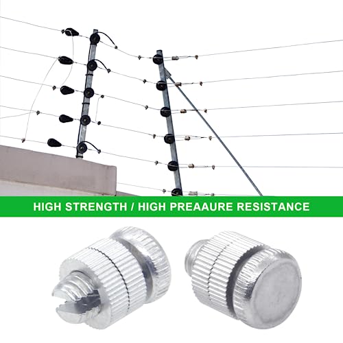 Electric Fence Wire Connectors, 12-Pack Aluminum Split Bolts for 12-17 Ga