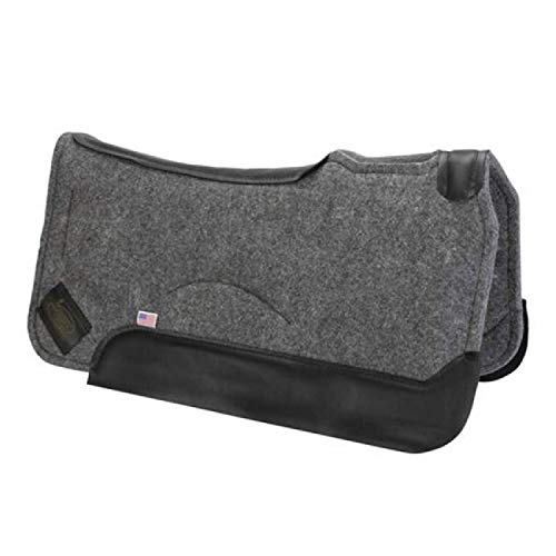 Contour Saddle Pad - color: Gray, size: 30 inches (with 1 inch pad)