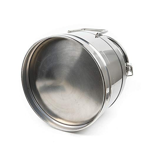 Milk Can Food Grade Stainless Steel Milk Transport Can Milk Bucket Wine Pail Bucket Milk Can Tote Jug with Sealed Lid for Milk Wine Liquid Storage Container (8 Gallon / 30 Liters) - color: 8 Gallon / 30 Liters