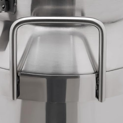 30L/7.93Gal Stainless Steel Milk Can with Faucet and Lid, Silver, Dispenser