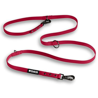 Fenrir - Dog Training Leash - Heavy Duty Dog - Double Ended Carabiner - Long Dog Lead - Non-Slip Lead Waterproof Gear for Large & Small Dogs Puppy - 2.1m (Red) - color: Red