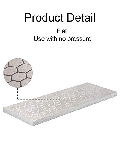 S SATC Diamond Sharpening Stone 2 Side Grit 400/1000 Diamond Plate Honing Stone 8-inch Hone Sharpener White - style: 400&1000Grit