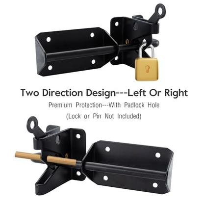 HOME MASTER HARDWARE Self Locking Gate Latch, 7-1/2" Security Door Latches