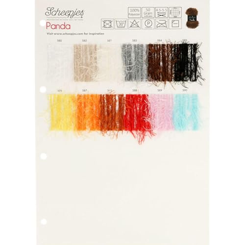 Scheepjes Color Sample Card Panda - 1 piece - color: Panda