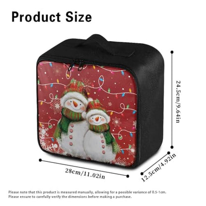 Christmas Lights First Aid Bag Empty Pet 1st Aid Bag Medical Travel Case First Responder Emergency Medicine Bags for Car Home Office Sport Outdoors Snowman - color: Christmas Lights Snowman