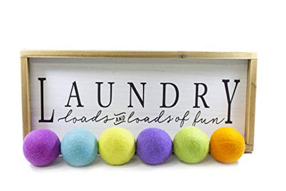Friendsheep Wool Dryer Balls, Organic Reusable Fabric Softener Alternative for Laundry, Handmade, Fair Trade, Hypoallergenic, Eco-Friendly, Plastic-Free (6 Pack XL - Rainbow Blast) | Reusable fabric softener alternative Organic wool, handmade, fair trade,