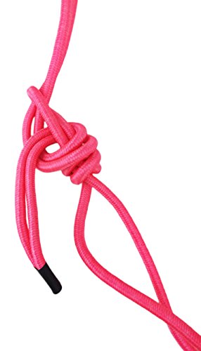 Southwestern Equine Side Pull Rope Halters with Nickle Plated Rings - color: Pink