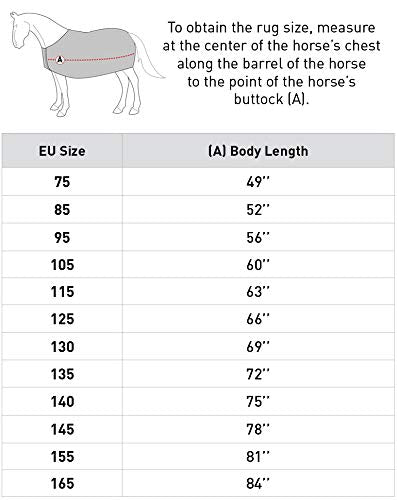 Horze Glasgow Waterproof Turnout Blanket - 100g Lightweight Ripstop Winter - color: Black, size: 66 in