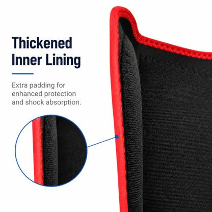 Horse Sport Boots 4 Pack Front Hind Neoprene Splint Leg Wraps - color: Red