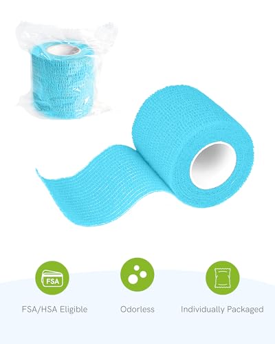 FriCARE Self Adhesive Bandage Wrap, Medical Tape in First Aid Kit | Elastic Cohesive Bandages for Sports/Vet/Wrist Ankle Wounds, 2 Inches X 5 Yards, Latex-free 6 Rolls, Kismet Dream - color: Kismet Dream