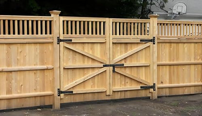 13" Heavy Duty Gate Hinges,900 Lbs Capacity,180° or 90° Smooth Open