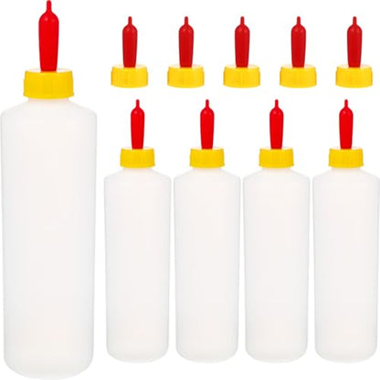 10Sets Goat Feeder Goat Bottles for Feeding Baby s 400ML Feeding Bottles Lamb Plastic Milk Feeder for Farm