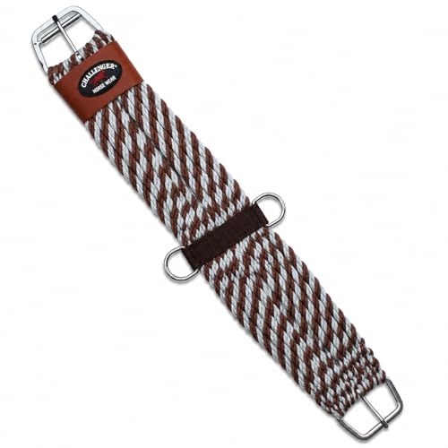 Horse Western 27 Strand Double Weave Two-Tone Mohair Straight Cinch 97RT18 - size: 34"