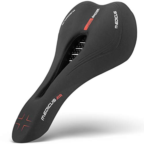 Wittkop Bike Seat I Bicycle Seat for Men and Women, Waterproof Bike Saddle with Innovative 5-Zone-Concept I Exercise Bike Seat for BMX, MTB & Road - style: MTB