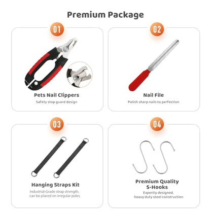 Guzekier Dog Grooming Hammock Harness for Dogs, Dog Nail Clipper - size: S（Suitable for 12-25lbs）