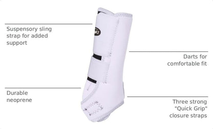 Tough1 Economy Sport Boots Front - Purple - color: White