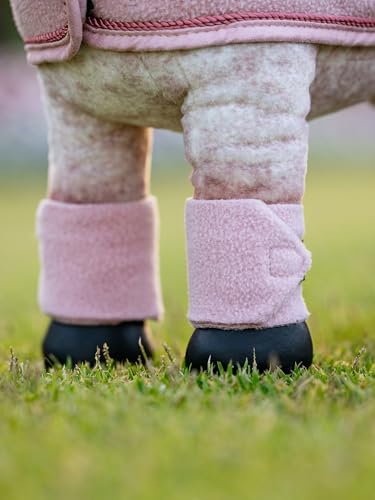 LeMieux Toy Pony Bandages for Toy Pony - Fleece - Simple Fastening - Suitable for Ages 3 Years + - Blossom - color: Blossom