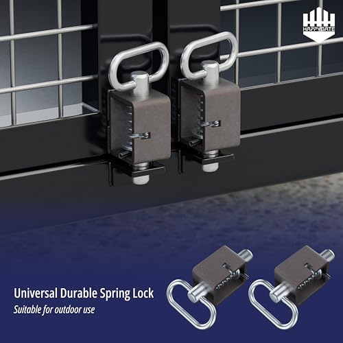 3-1/2'' Heavy Duty Trailer Gate Latch, Weld-On Spring Latch for Tracks 2pcs | Universal Spring Latch Assembly, Weld-On Spring Loaded Latch, Trailer Latch Lock with Plain Tube for Tracks, Ramp Doors - size: 3-1/2''
