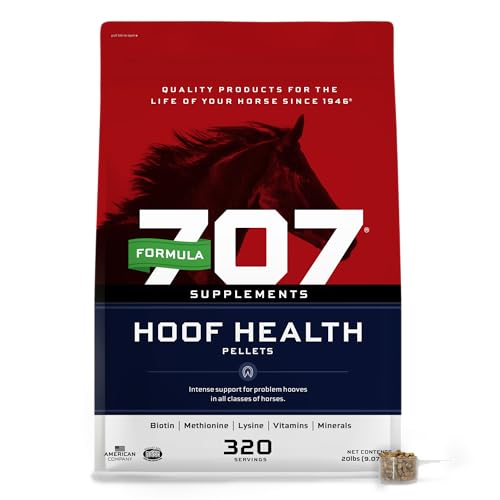 Formula 707 Hoof Health Equine Supplement, 20 lb Bag - 160 Servings – Biotin, Amino Acids, and Minerals to Improve and Support Healthy Horse Hooves - size: 20 lb Bag