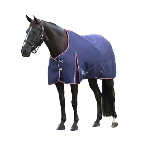 WeatherBeeta ComFiTec Essential Turnout 0g, Navy/Burgundy, 84" - color: Navy/Burgundy, size: 84"