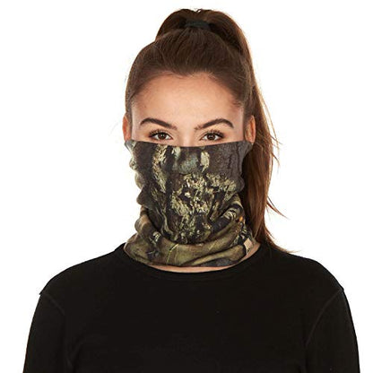 100% Merino Wool - Midweight Neck Gaiter - Skiing Neck Warmer - Winter Face Mask - Multipurpose Headwear - color: Mossy Oak Country Roots