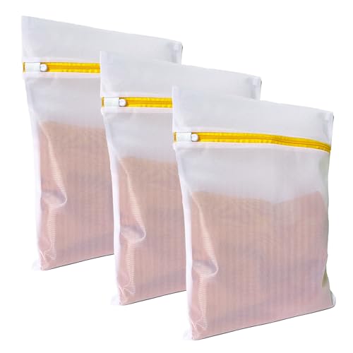 3 Pack Mesh Laundry Bags for Daily Essentials 16inx20in LAUNDRY CLUB® - size: 16 x 20 inches