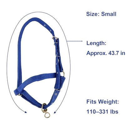 WAKALALA Adjustable Canvas Calf Halter for 110-330 lbs Newborn Livestock