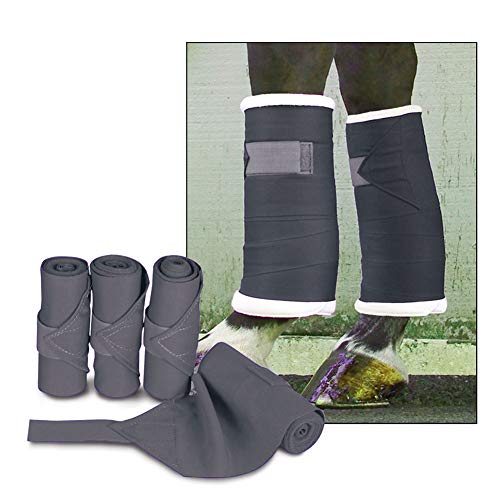 Toklat Standing Bandages 6x12 Ft Set of 4, Velcro Laundry Bag - color: Black