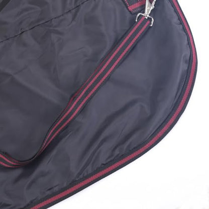 1200D Horse Blanket, 0g No-Fill Waterproof Turnout Rain Sheet - color: Black Wine, size: 75"