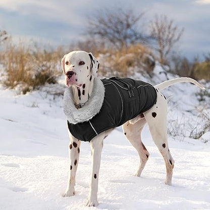 Lelepet Dog Coats for Small Dogs Refletive Dog Jacket with Adjustable Fit - color: Black, size: S