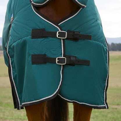 WeatherBeeta ComFiTec Classic Turnout Combo 0g, Forest Green/Black, 78" - size: 78"