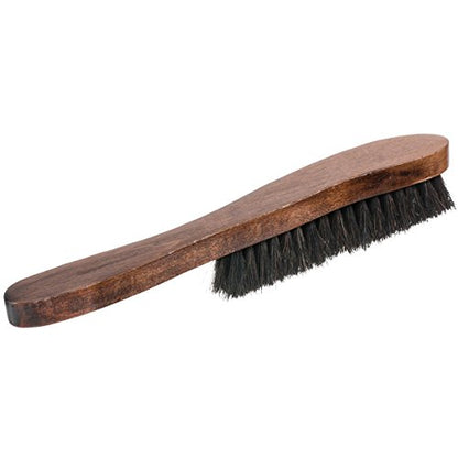 Home-it Hat Brush - Dust Brush - Horse Hair Bristles lint Brush for Clothes, Suits, Cashmere, Wool, Velvet, Good Grip, Walnut Hardwood Handle