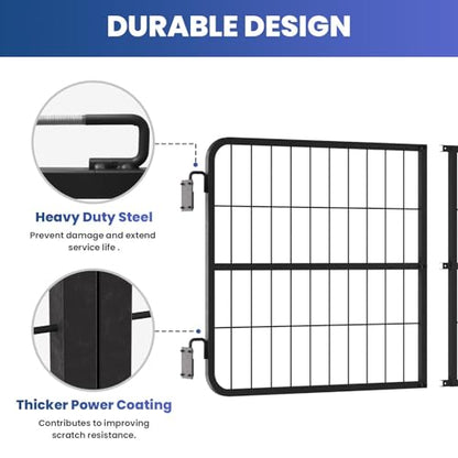 Heavy Duty Steel Horse Stall Gate, 48" W x 24" H Essential Horse Stall Guard, Fit Standard Barn Doorways for Barns or Horses Accessories