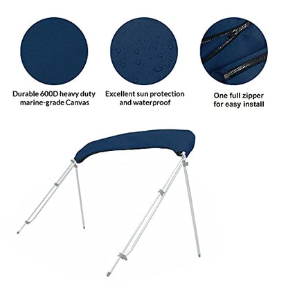 SavvyCraft Boat Bimini Top Cover Storage Boot, Navy 54"-60" W - color: Navy, size: 54"-60" W