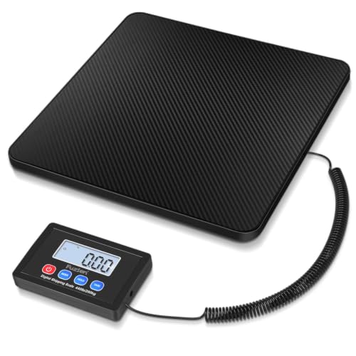 Fuzion Shipping Scale, 440LB x 10g High Accuracy Postal Scale, Hold & Tare - color: Black