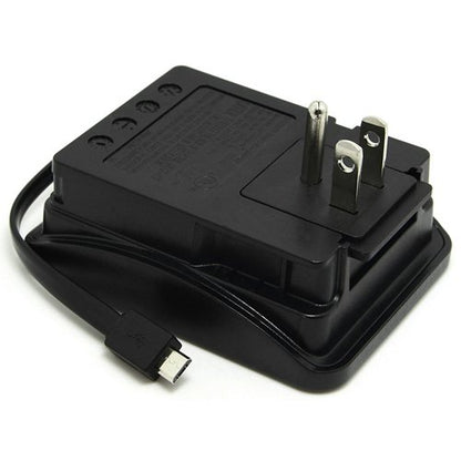 RND Compact Power Station 2.4 Amp Dual USB Ports, 2 AC Outlet Wall Charger (black) - color: Black