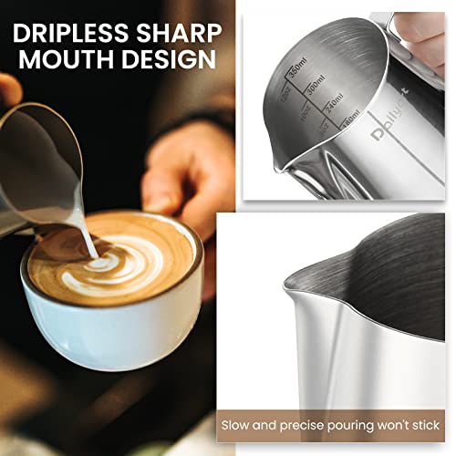 Dailyart Milk Frother Cup 12oz/350ml Milk Frothing Pitcher - size: 11.8 Ounces