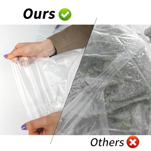 Greenhouse Plastic Sheeting 6.5' x 19.7' 6 Mil, Clear UV Resistant Heavy Duty Polyethylene Film, Thick Greenhouse Cover for Garden, Farm, Agriculture - size: 6.5x19.7 FT