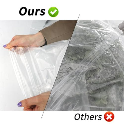 Greenhouse Plastic Sheeting 10' x 26' 6 Mil, Clear UV Resistant Heavy Duty Polyethylene Film, Thick Greenhouse Cover for Garden, Farm, Agriculture - size: 10x26 FT