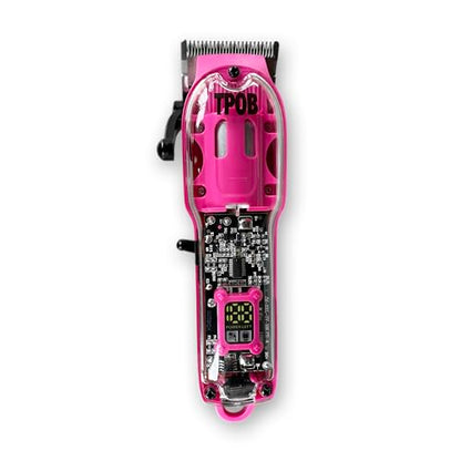 TPOB Slime 2 Barber Hair Clippers Trimmer Shaver Set for Men with Matte case and X Fade Blade (Pin) - color: Pin