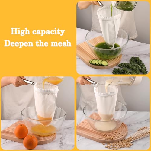 WMKGG Ultra Fine Mesh Strainer Bags,Cheese Cloth Bag for Straining - size: Large Size