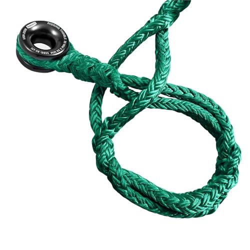 Pelican Rope 3/4" - 15 FT - Green Adjustable Rigging Block Sling with Aluminum Ring - 20,000 LBS MBS / 2,000 LBS WLL, 12 Strand, Polyester, Arborist Sling, Tree Climbing Gear - Single-Head - style: Single-Head | 3/4" – 15 FT